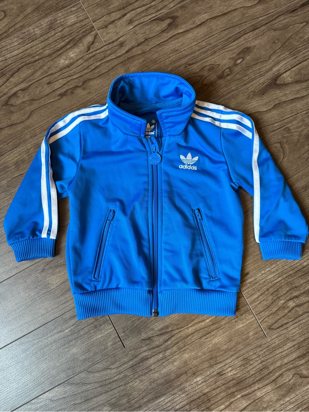 Adidas Infant Blue Track Jacket – Size 18 Months
